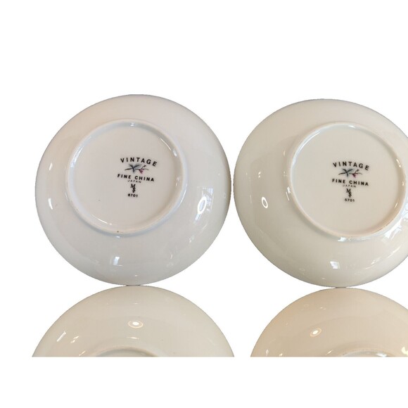 6 Fine China of Japan Vintage Fruit Dessert Bowls 5 ½" 6701 - Picture 8 of 9